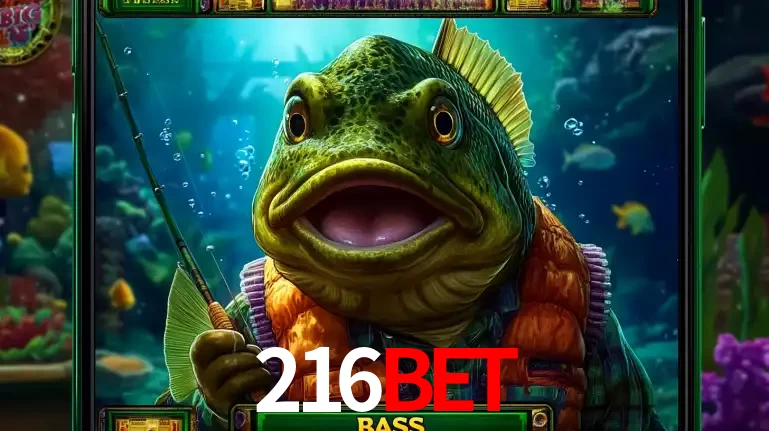 Personagem de peixe pescador do popular jogo de slot com tema de pescaria, uma das emocionantes opções de caça-níqueis para jogar e ganhar no cassino 216BET.